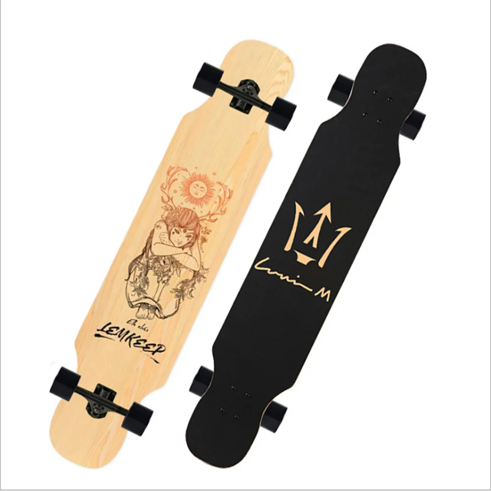 high quality adult skateboard canadian maple custom fish skate cutting board 4 wheel wooden longboard skateboard high quality adult skateboard canadian maple custom fish skate cutting board 4 wheel wooden longboard skateboard